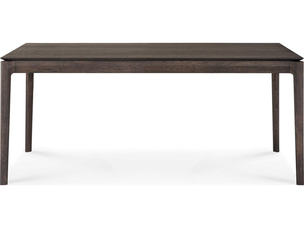 Bok Oak Brown Extendable Dining Table 78 Inch to 118 Inch