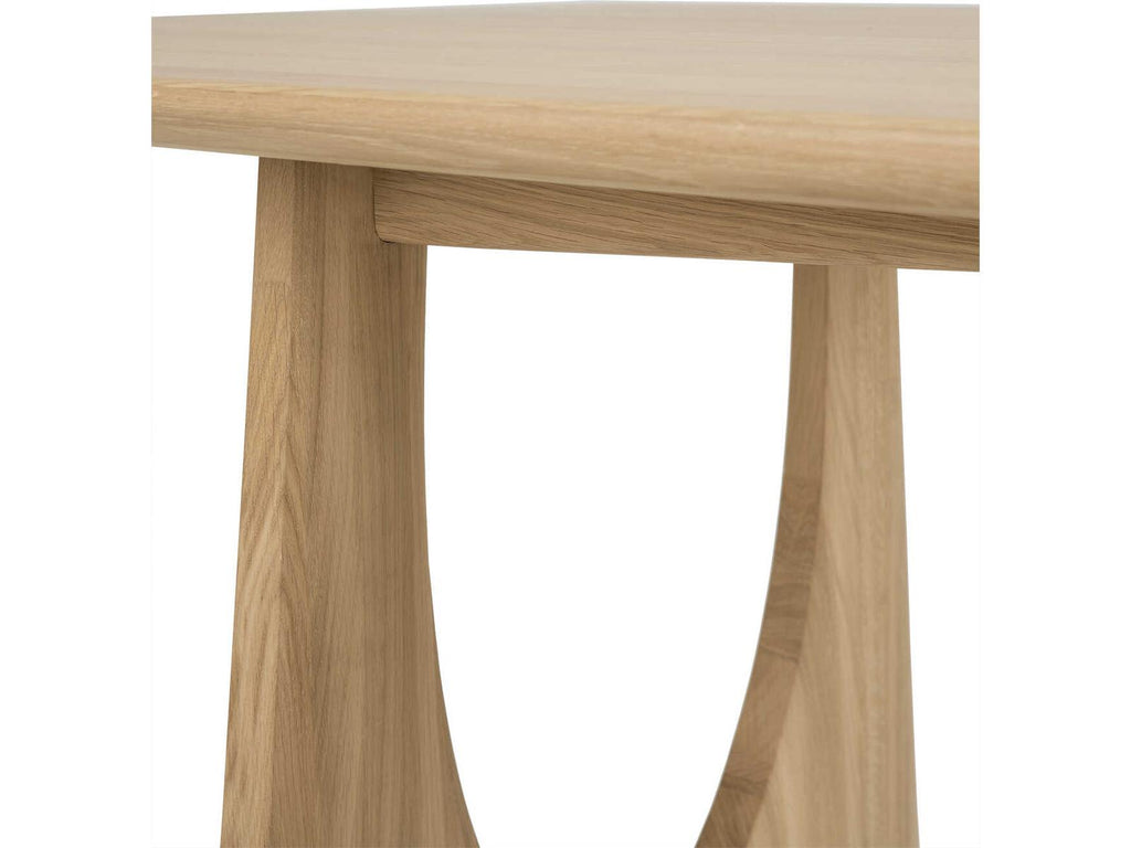 Geometric 87-Inch Rectangle Dining Table in Natural Oak