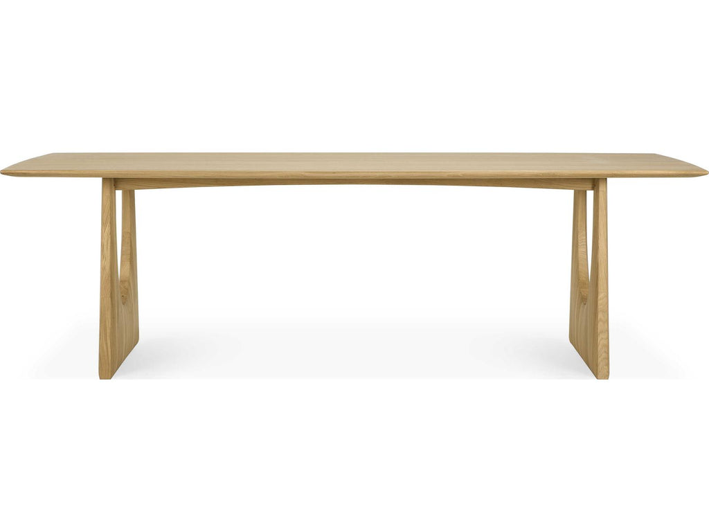 Slice 98-Inch x 39-Inch Rectangle Dining Table in Solid Oak with Hardwax Oil Finish