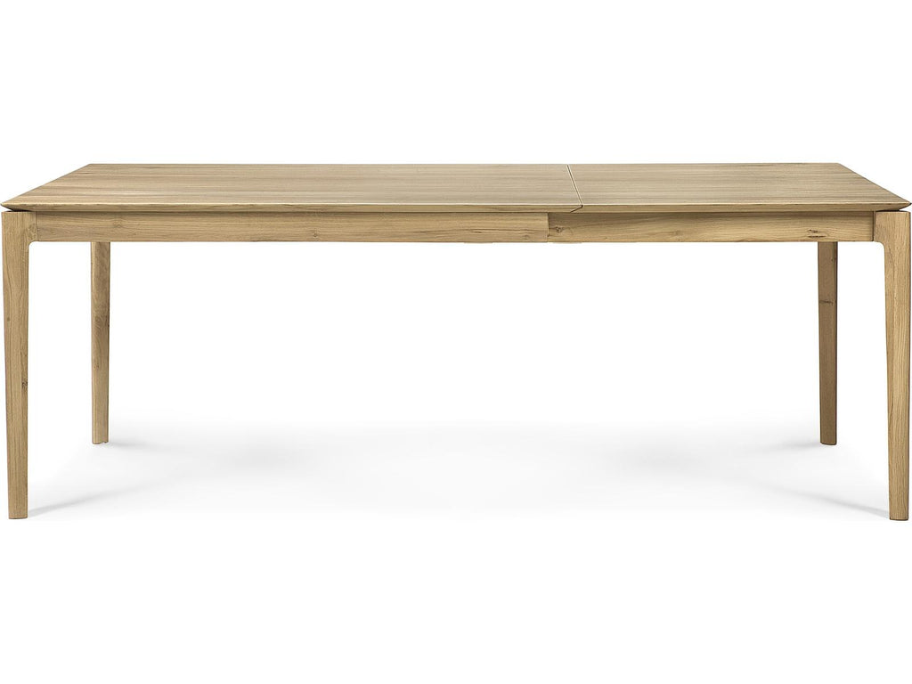 Bok Extendable Dining Table Varnished Oak Rectangular with Seating for 12