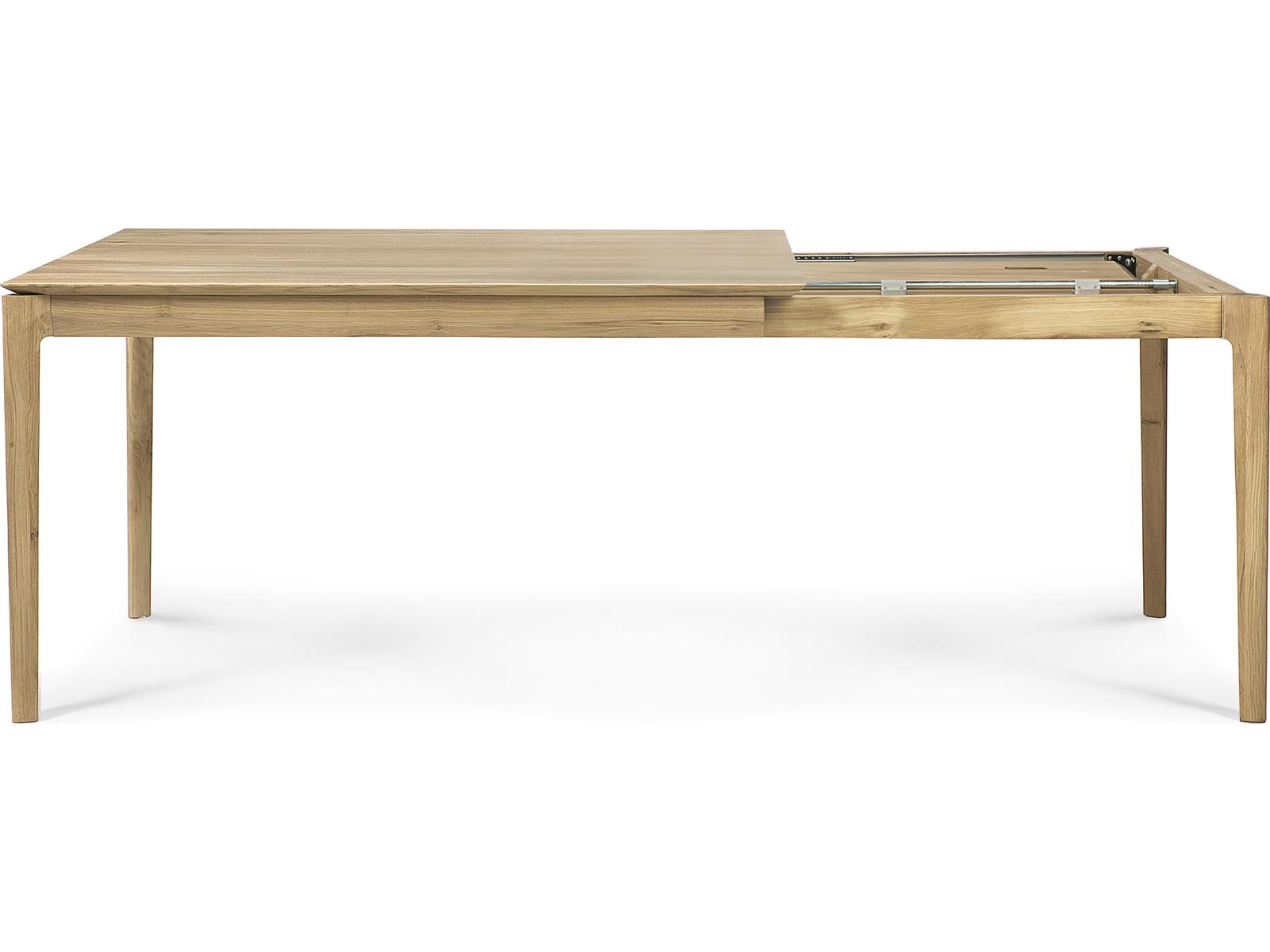 Bok Extendable Dining Table Varnished Oak Rectangular with Seating for 12