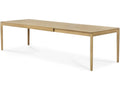 Bok Extendable Dining Table Varnished Oak Rectangular 79-118 Inch