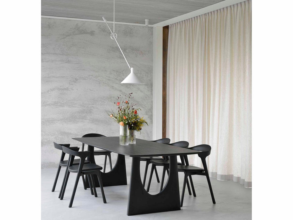 Bok 87-Inch Rectangle Dining Table in Black Oak
