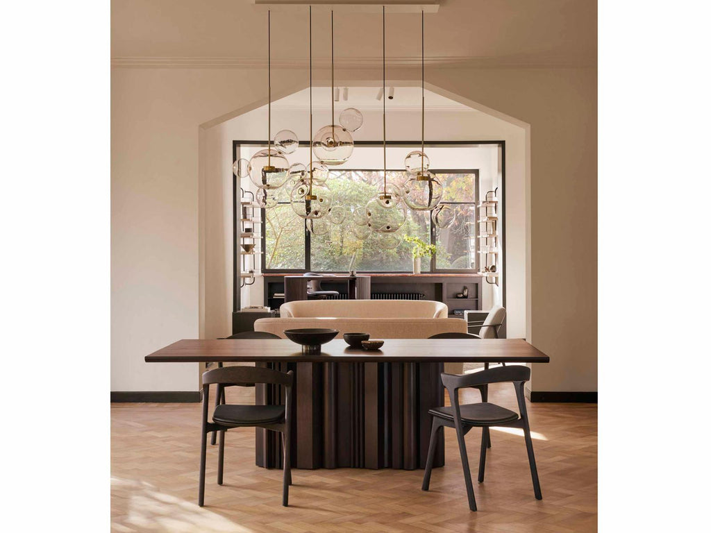 Sequence Rectangle Dining Table in Dark Brown Mahogany