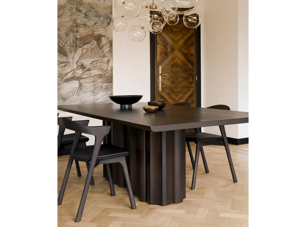 Sequence Rectangle Dining Table in Dark Brown Mahogany