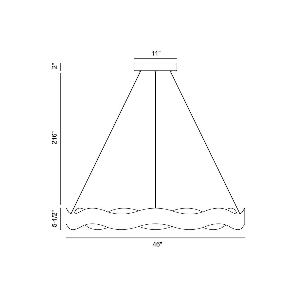 Eurofase Lighting Vaughan 46 Inch Led Chandelier Cp784954