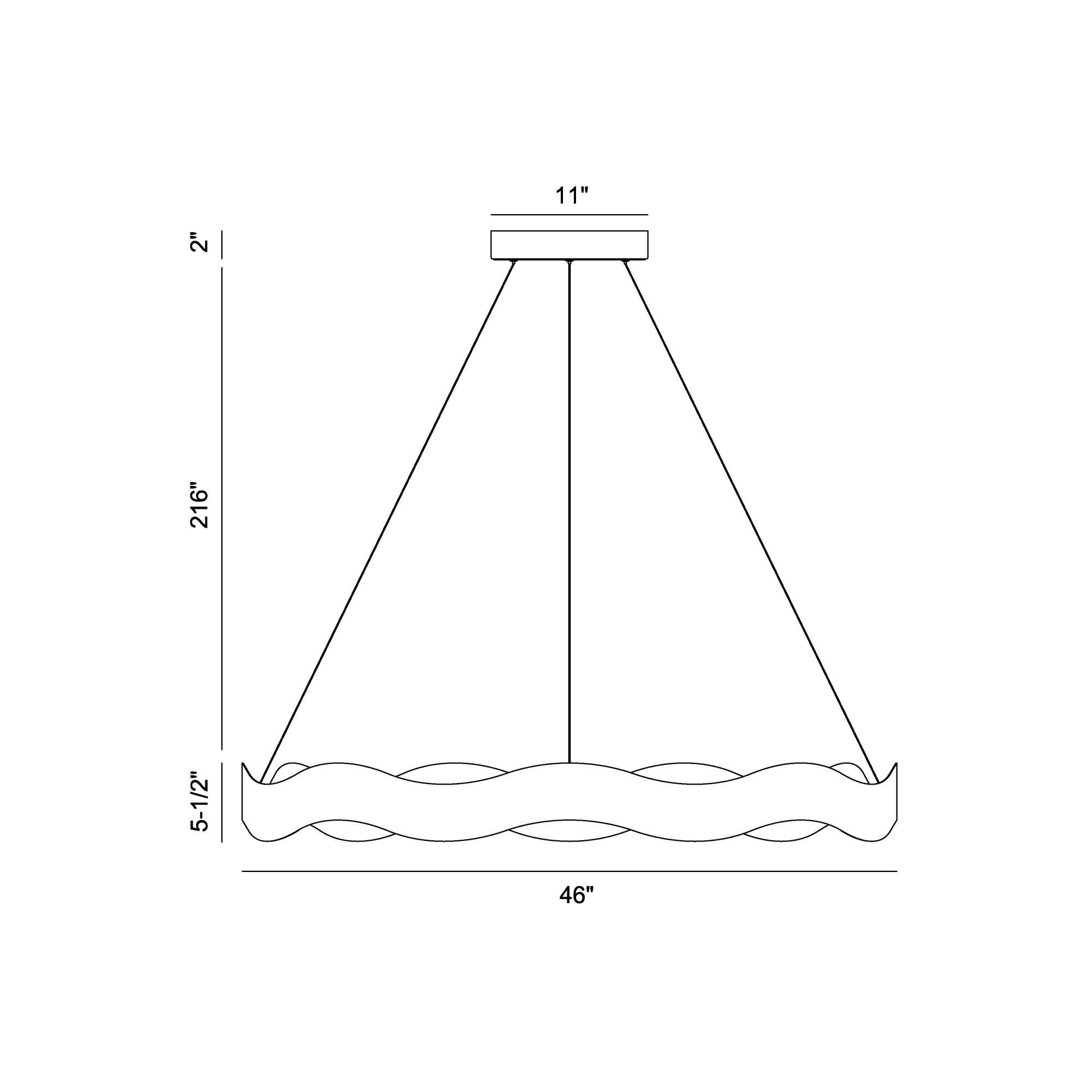 Eurofase Lighting Vaughan 46 Inch Led Chandelier Cp784954