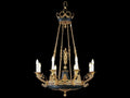 Fine Art Handcrafted Lighting Mariner Luxury 8-Light French Gold Candelabra Chandelier