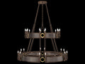 Fine Art Handcrafted Lighting Mirage 24-Light Traditional Tiered Chandelier in Bronze