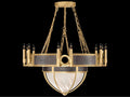 Fine Art Handcrafted Lighting Mirage 15-Light Gold Leaf Traditional Chandelier