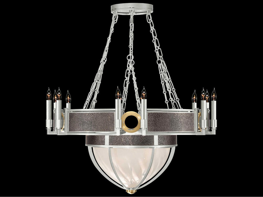 Fine Art Handcrafted Lighting 15-Light Mirage Traditional Candelabra Chandelier in Silver Leaf