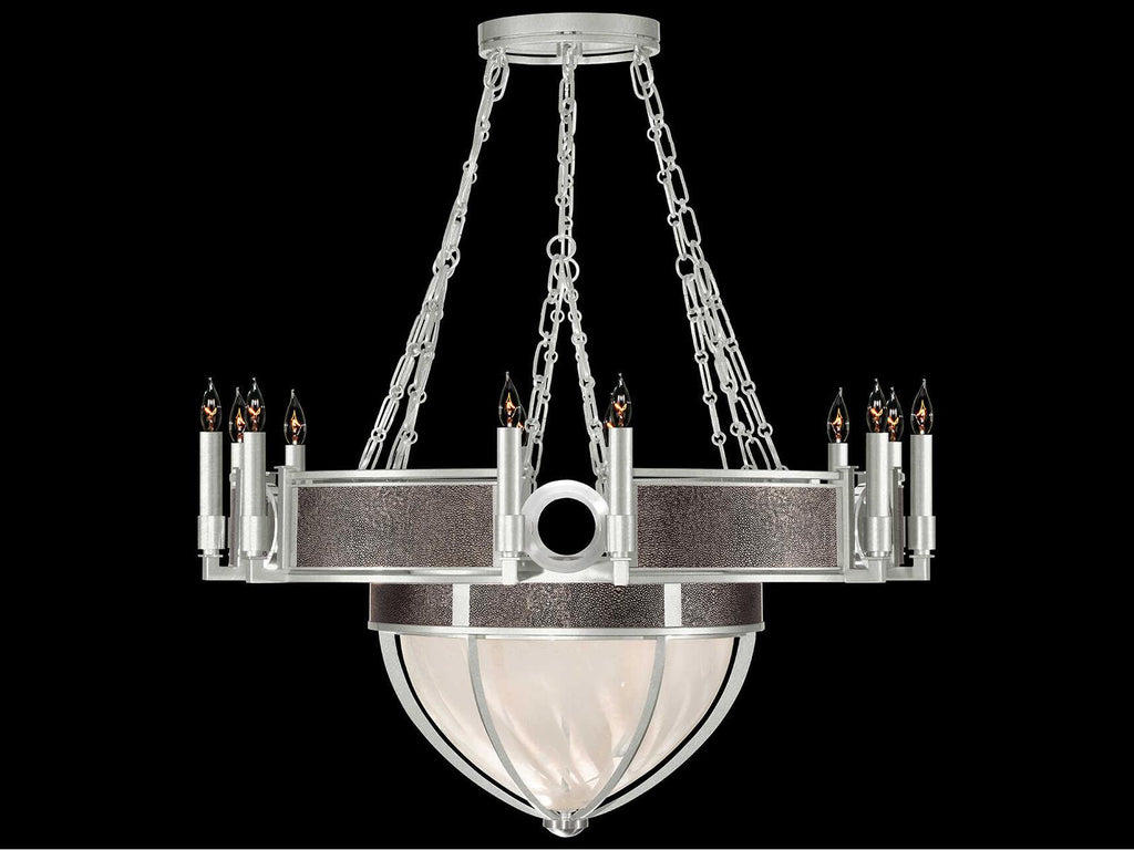 Fine Art Handcrafted Lighting 15-Light Mirage Traditional Candelabra Chandelier in Silver Leaf