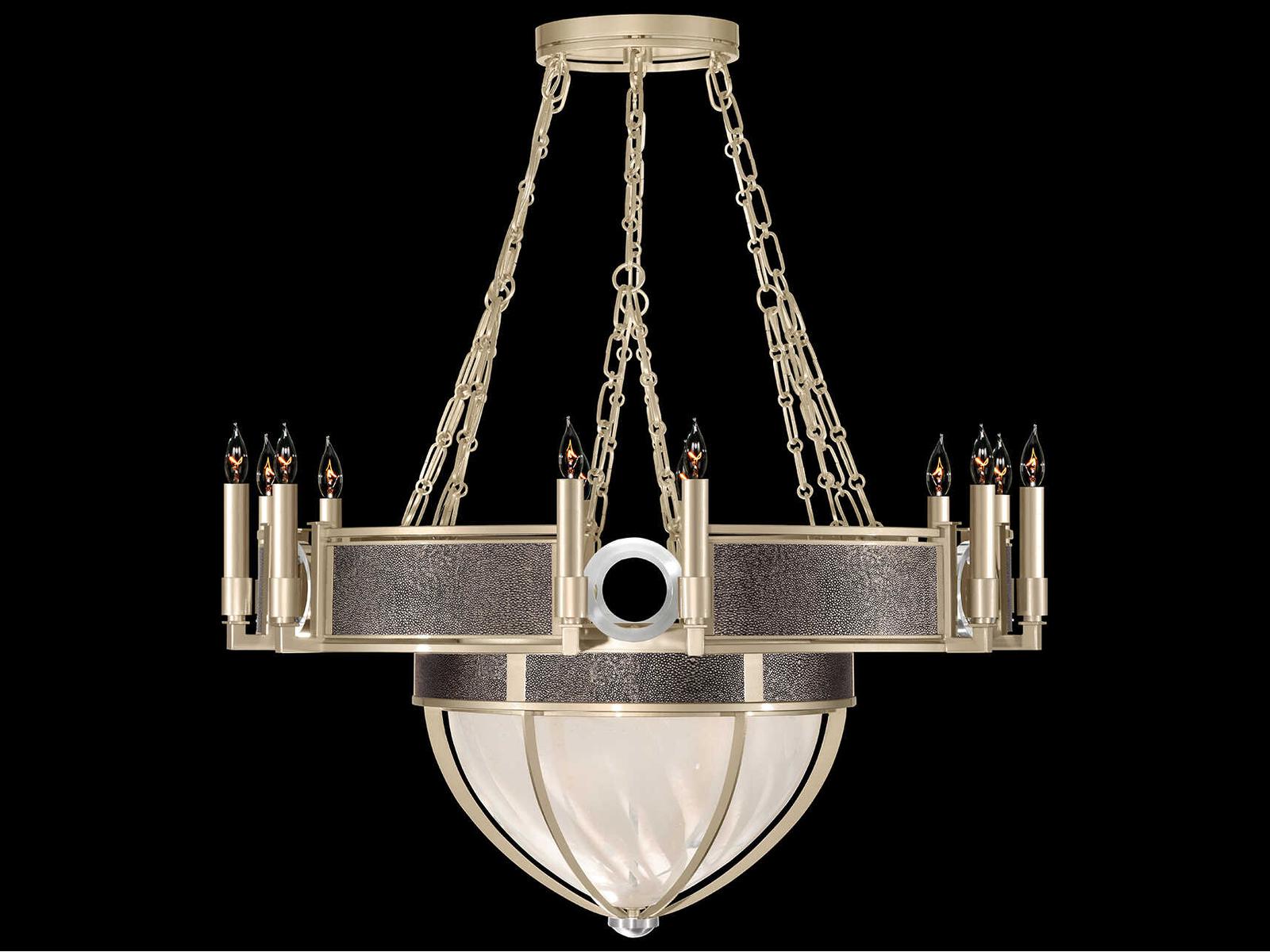 Fine Art Handcrafted Lighting Mirage 15-Light Champagne Gold Traditional Candelabra Chandelier