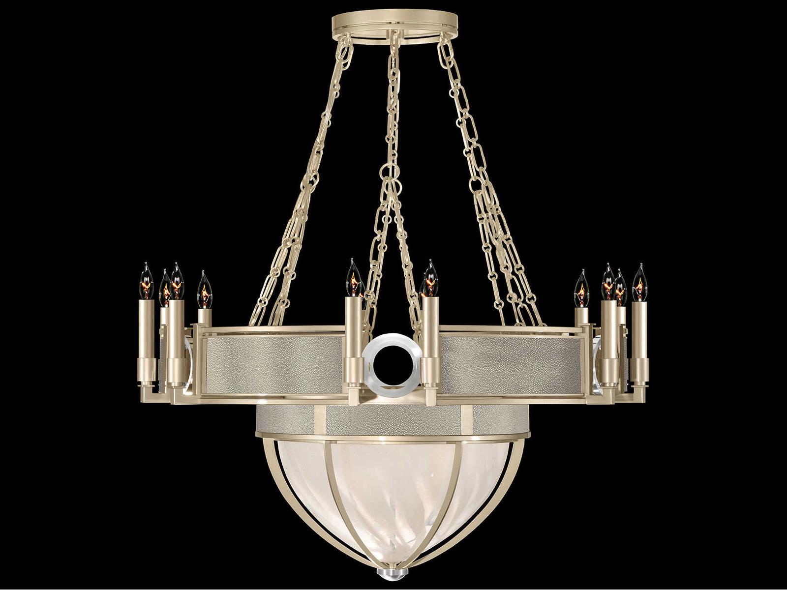 Fine Art Handcrafted Lighting Mirage 15-Light Champagne Gold Traditional Candelabra Chandelier