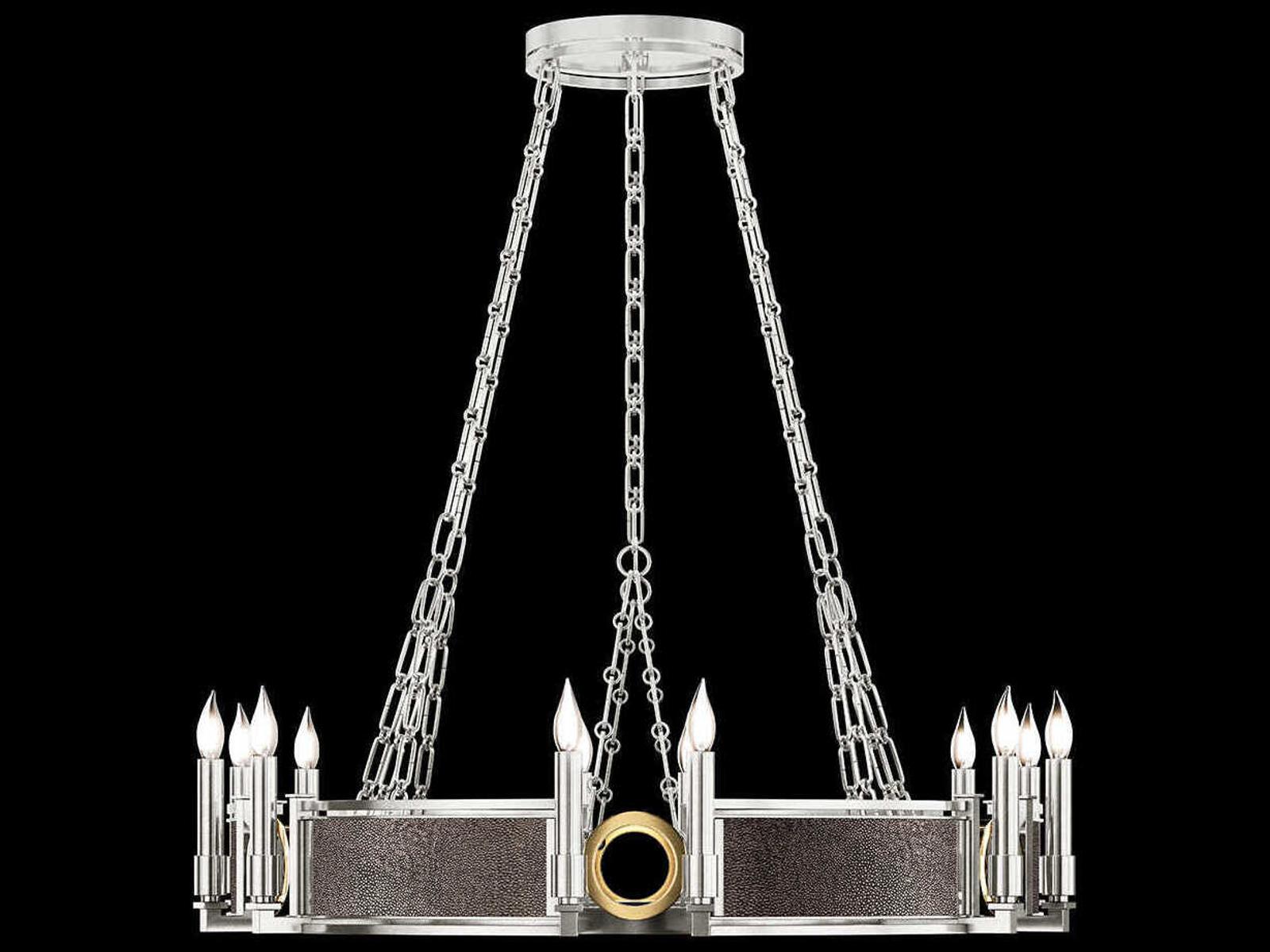 Fine Art Handcrafted Lighting Mirage 12-Light Candelabra Round Chandelier