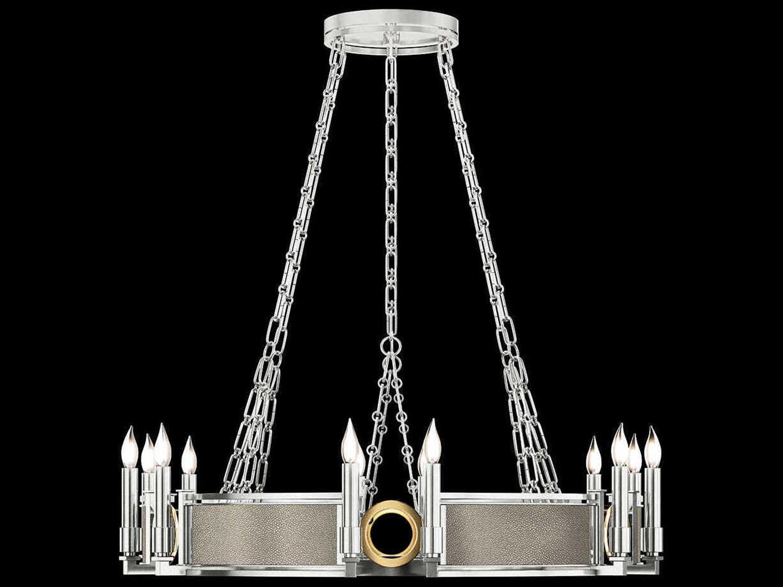 Fine Art Handcrafted Lighting Mirage 12-Light Candelabra Round Chandelier
