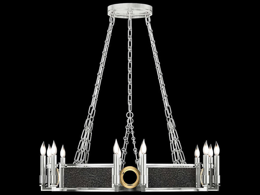 Fine Art Handcrafted Lighting Mirage 12-Light Candelabra Round Chandelier
