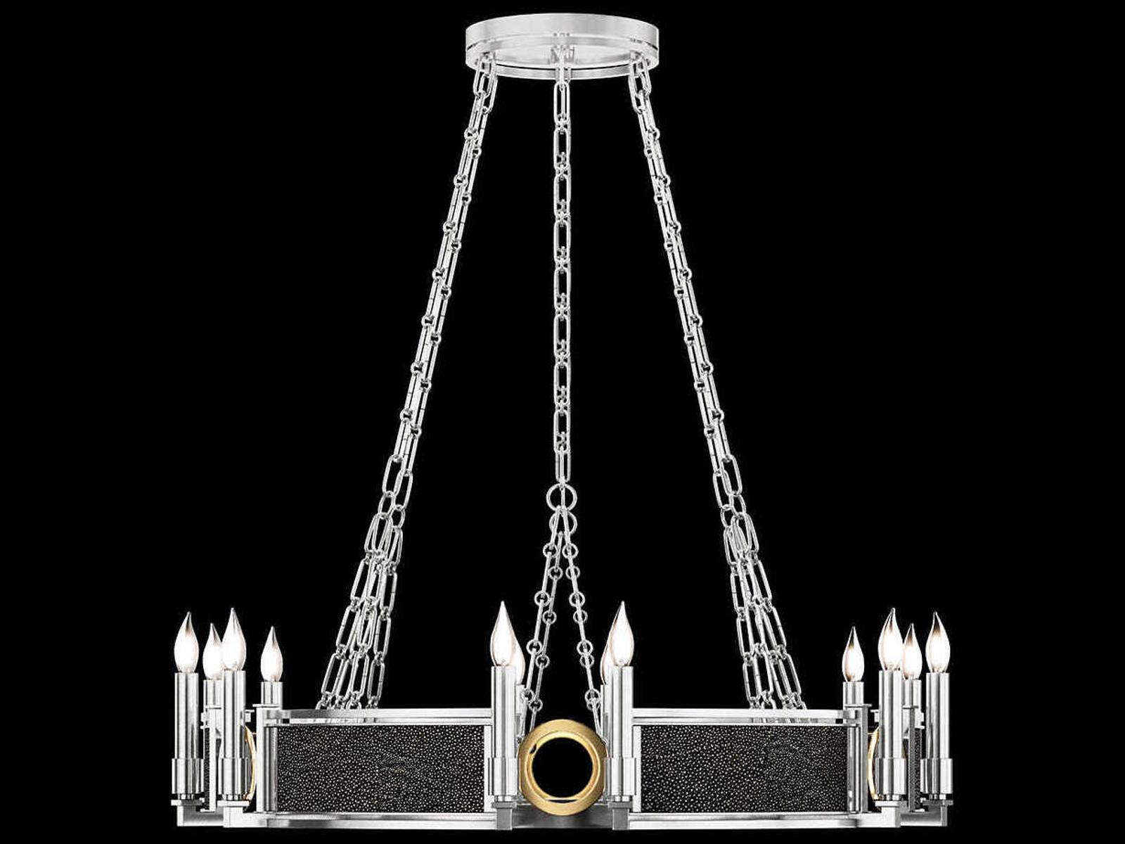 Fine Art Handcrafted Lighting Mirage 12-Light Candelabra Round Chandelier
