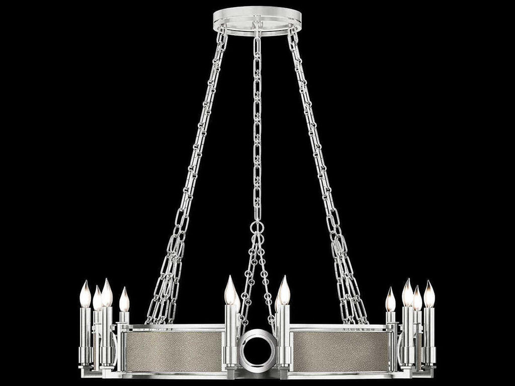 Fine Art Handcrafted Lighting Mirage 12-Light Candelabra Round Chandelier