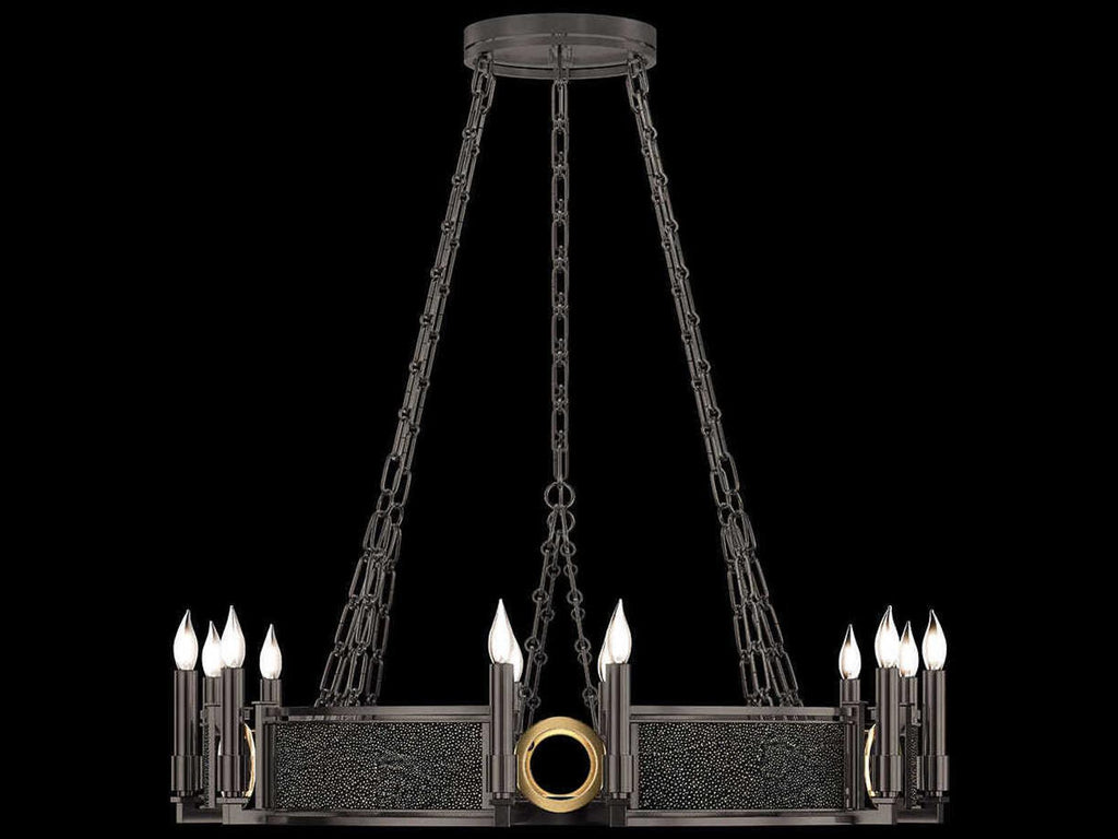 Fine Art Handcrafted Lighting Mirage 12-Light Traditional Candelabra Round Chandelier