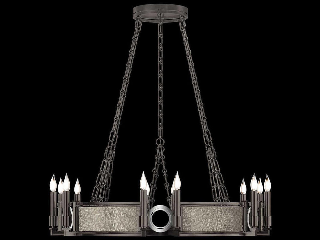 Fine Art Handcrafted Lighting Mirage 12-Light Traditional Candelabra Round Chandelier