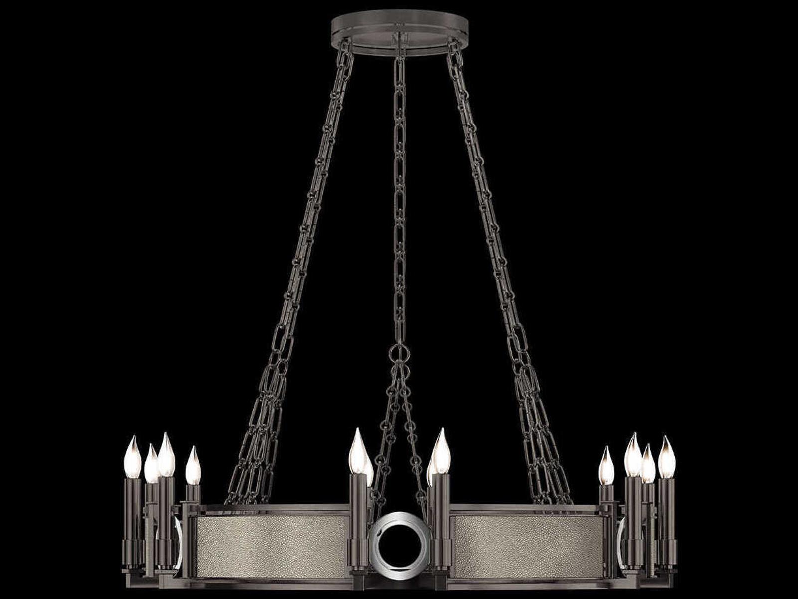 Fine Art Handcrafted Lighting Mirage 12-Light Traditional Candelabra Round Chandelier