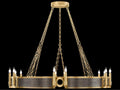 Fine Art Handcrafted Lighting Mirage 12-Light Gold Leaf Traditional Candelabra Chandelier