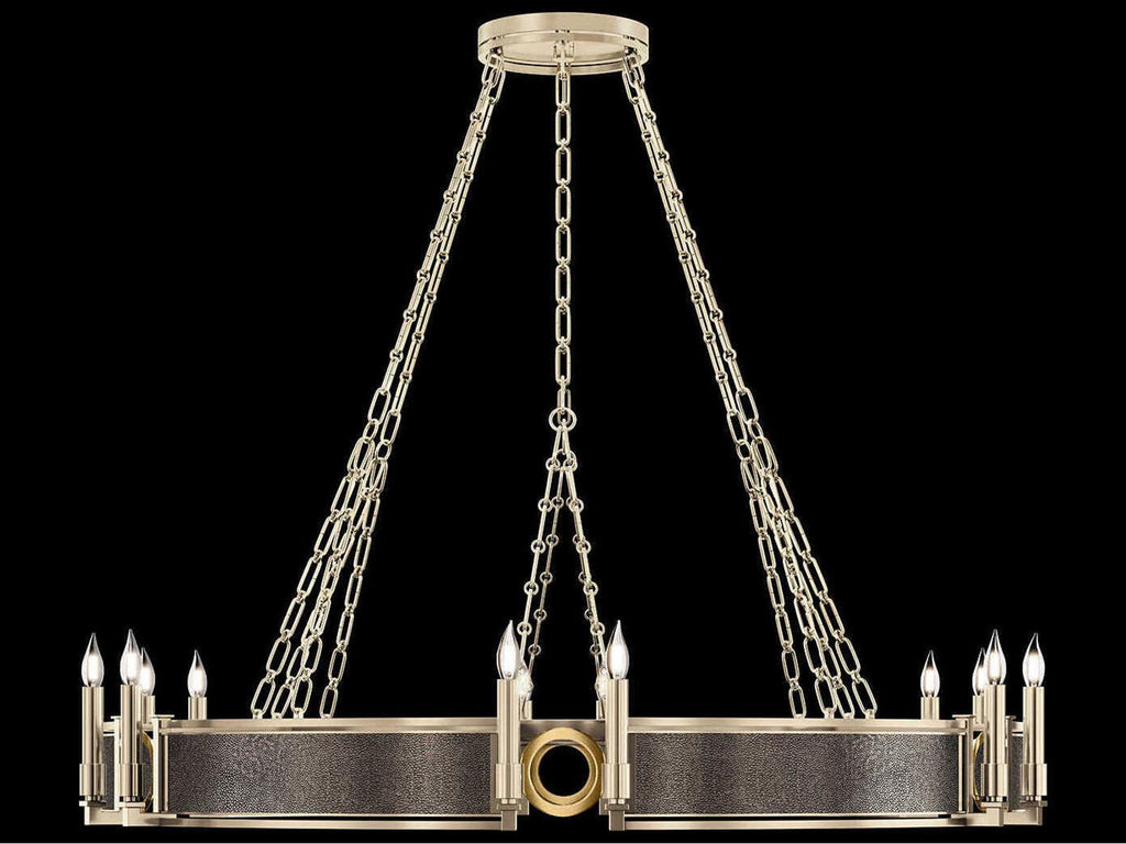 Fine Art Handcrafted Lighting Mirage 12-Light Traditional Candelabra Chandelier