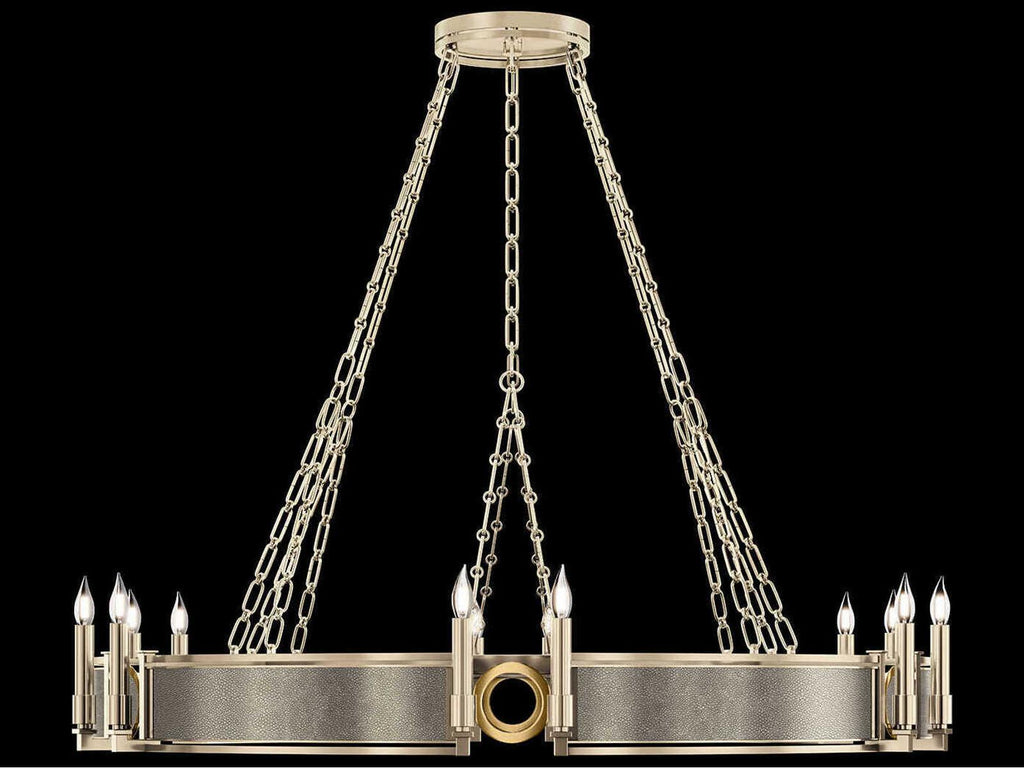 Fine Art Handcrafted Lighting Mirage 12-Light Traditional Candelabra Chandelier