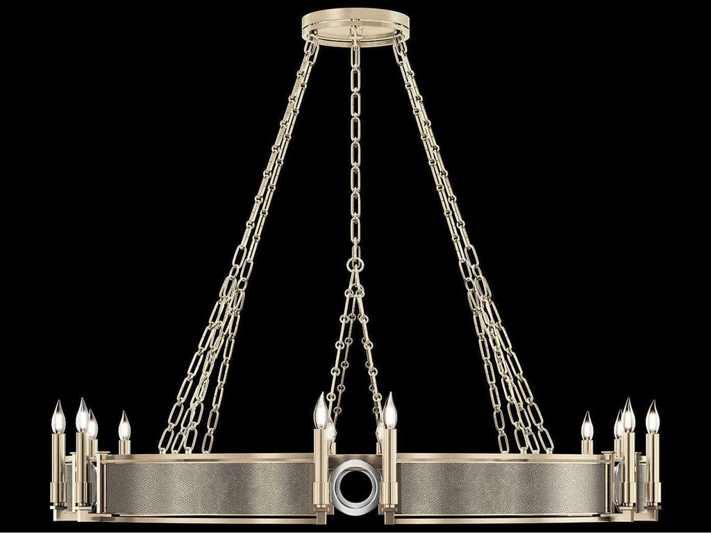 Fine Art Handcrafted Lighting Mirage 12-Light Traditional Candelabra Chandelier