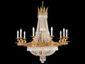 Fine Art Handcrafted Lighting Mariner Luxury 23-Light Traditional Chandelier Antique Gold Plated