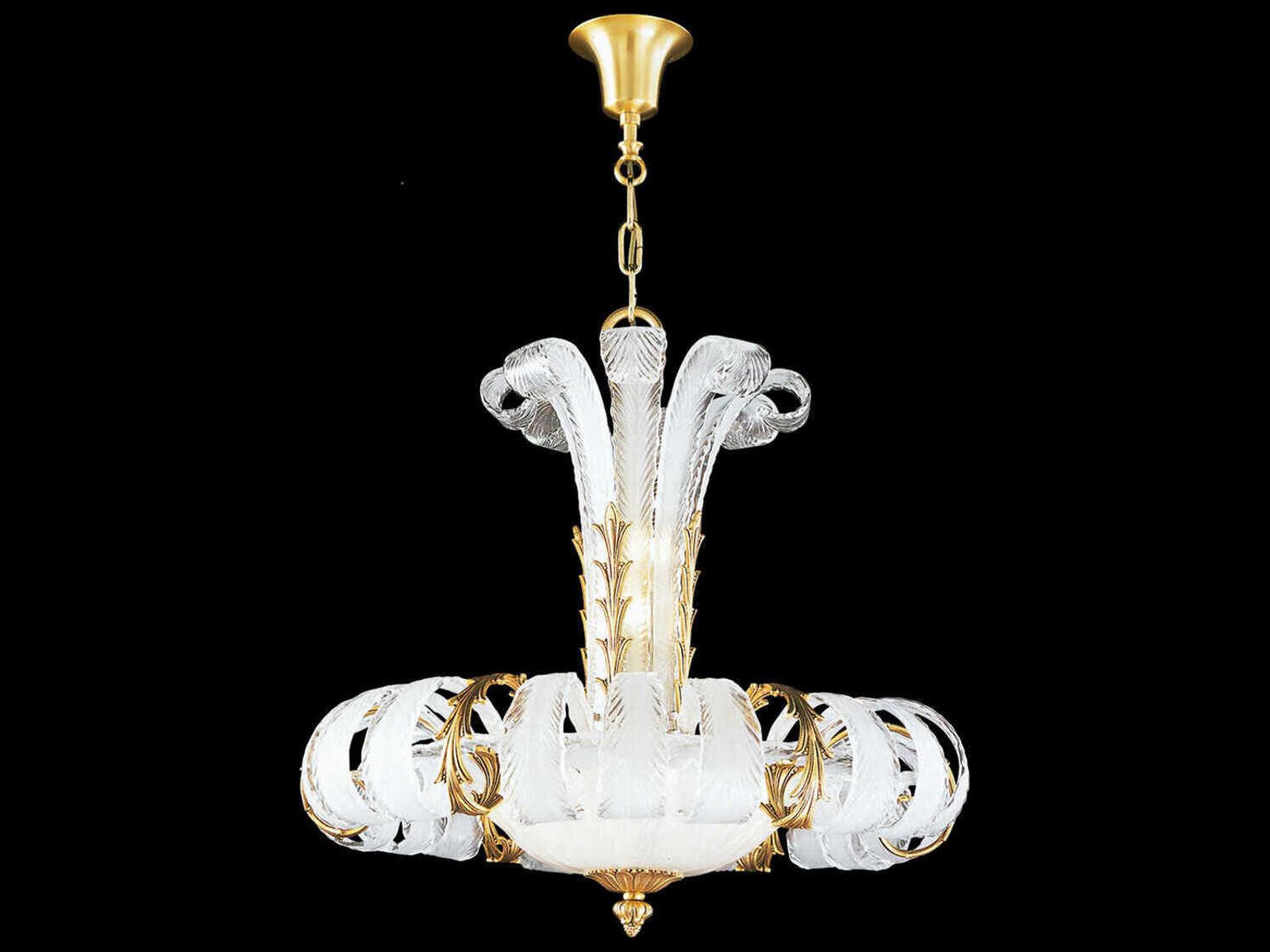 Fine Art Handcrafted Lighting Mariner Luxury 10-Light Chandelier in French Gold