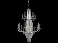 Fine Art Handcrafted Lighting 25-Light Mariner Luxury Traditional Candelabra Chandelier in French Gold Silver