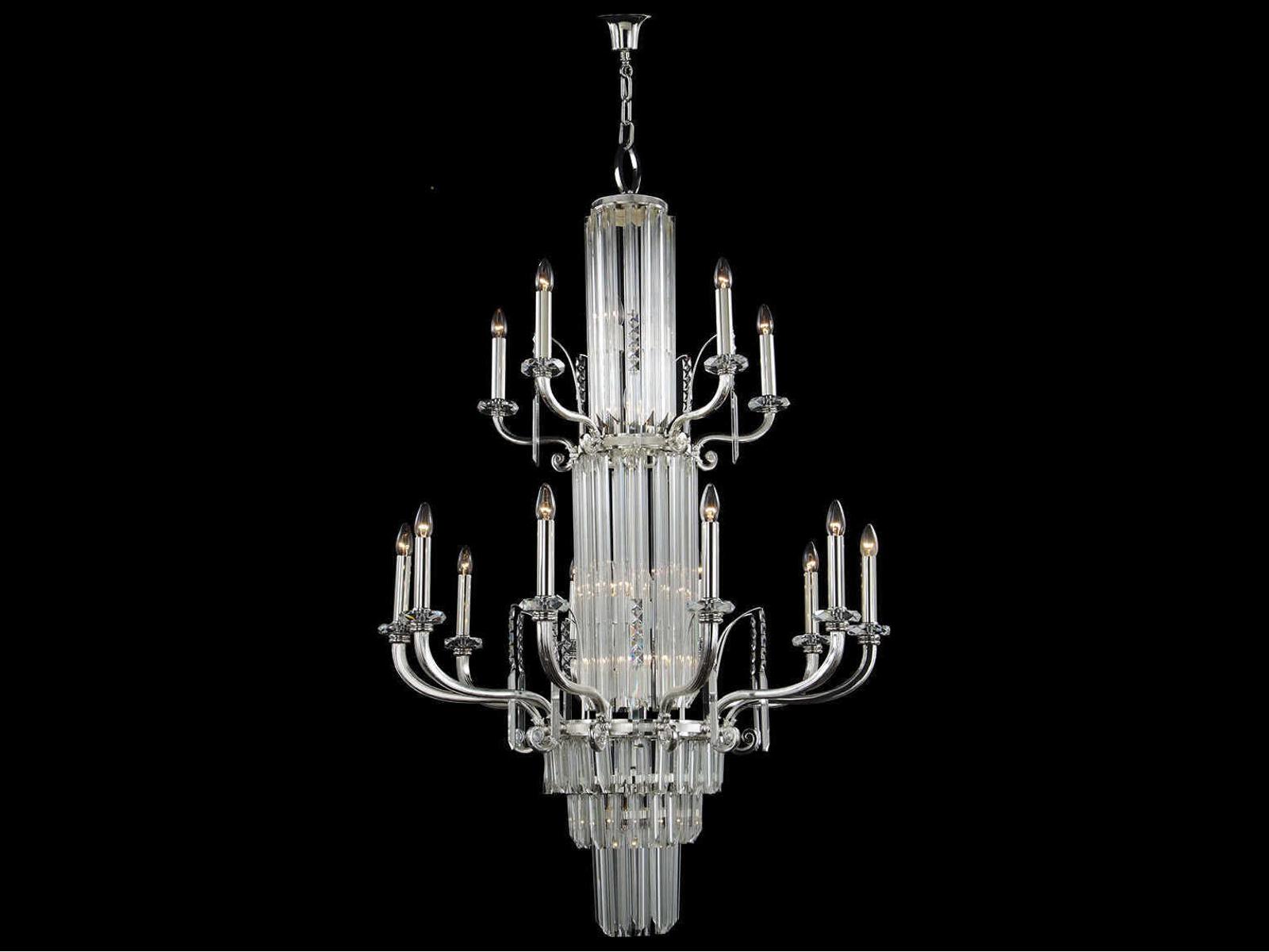 Fine Art Handcrafted Lighting 25-Light Mariner Luxury Traditional Candelabra Chandelier in French Gold Silver