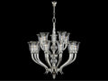 Fine Art Handcrafted Lighting Mariner Luxury 15-Light Chandelier in Antique Silver Plated Finish