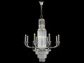 Fine Art Handcrafted Lighting 15-Light Mariner Luxury Chandelier in Polished Silver