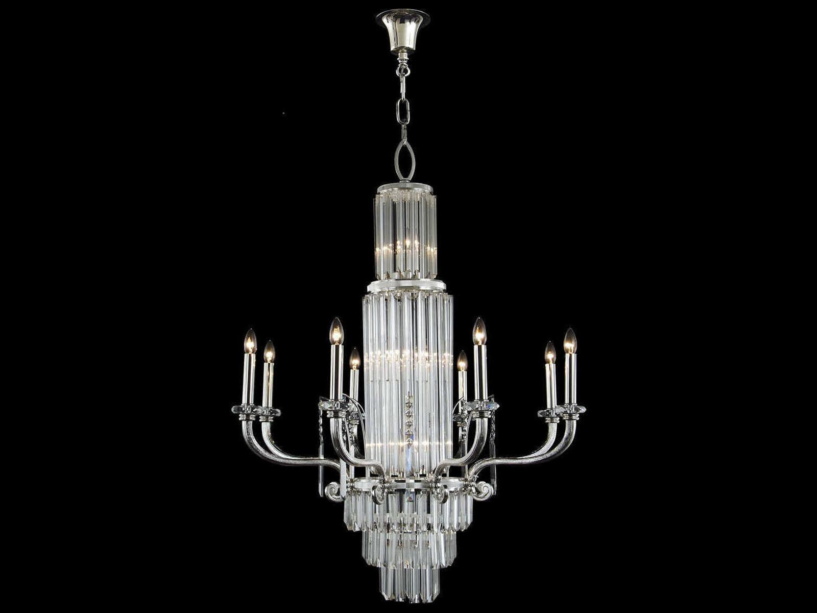 Fine Art Handcrafted Lighting 15-Light Mariner Luxury Chandelier in Polished Silver