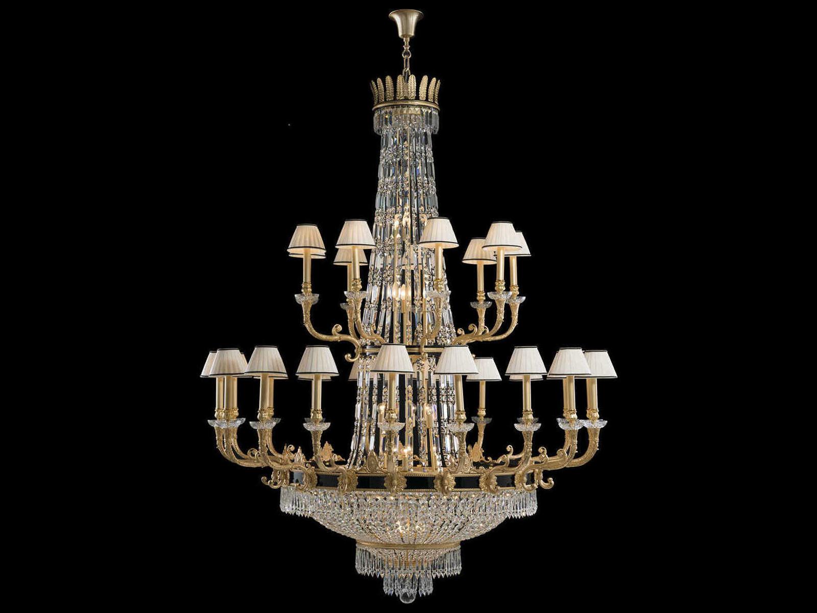Fine Art Handcrafted Lighting 51-Light Mariner Luxury Candelabra Chandelier Antique Gold Plated
