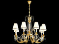 Fine Art Handcrafted Lighting Mariner Luxury 8-Light Polished Brass Candelabra Chandelier