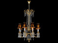 Fine Art Handcrafted Lighting Mariner 8-Light Traditional Chandelier Antique Gold Plated