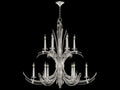 Fine Art Handcrafted Lighting 12-Light Trevi Candelabra Chandelier with Crystal Accents