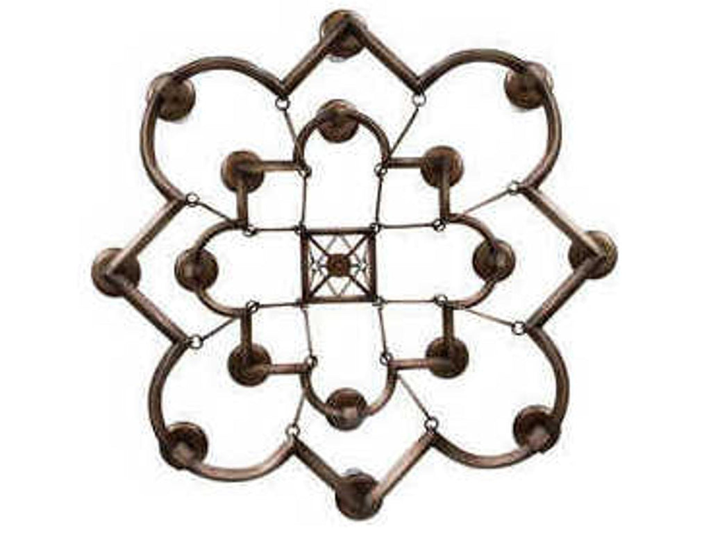 Fine Art Handcrafted Lighting Liaison 16-Light Bronze Candelabra Tiered Chandelier
