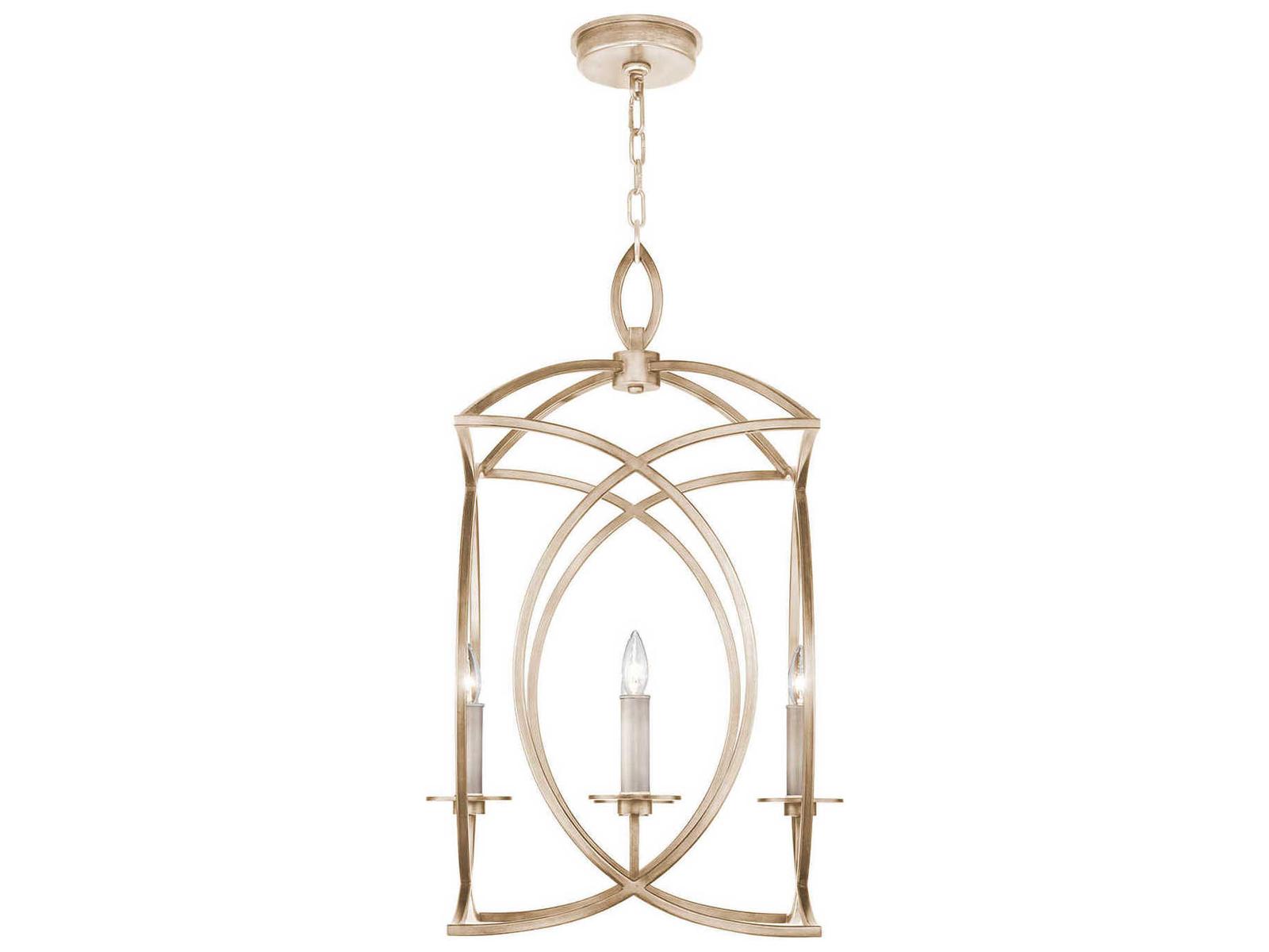 Fine Art Handcrafted Lighting Cienfuegos 4-Light Gold Leaf Candelabra Chandelier