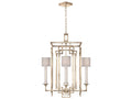 Fine Art Handcrafted Lighting Cienfuegos 4-Light Gold Leaf Candelabra Drum Chandelier