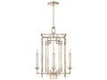 Fine Art Handcrafted Lighting Cienfuegos 4-Light Candelabra Chandelier in Gold Leaf