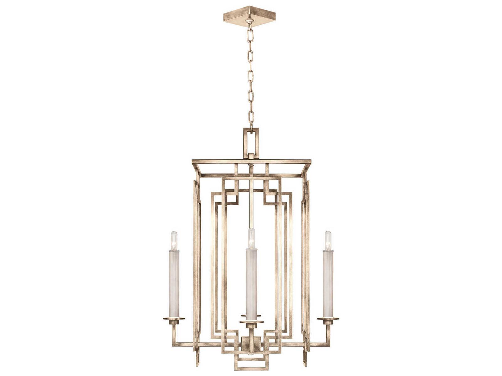 Fine Art Handcrafted Lighting Cienfuegos 4-Light Candelabra Chandelier in Gold Leaf