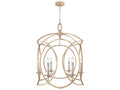 Fine Art Handcrafted Lighting Cienfuegos 6-Light Gold Leaf Candelabra Chandelier