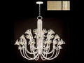Fine Art Handcrafted Lighting 30-Light Azu Crystal Chandelier in Gold Leaf