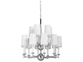 Frederick Cooper 15-Light Jermyn Street Empire Tiered Chandelier in Polished Nickel