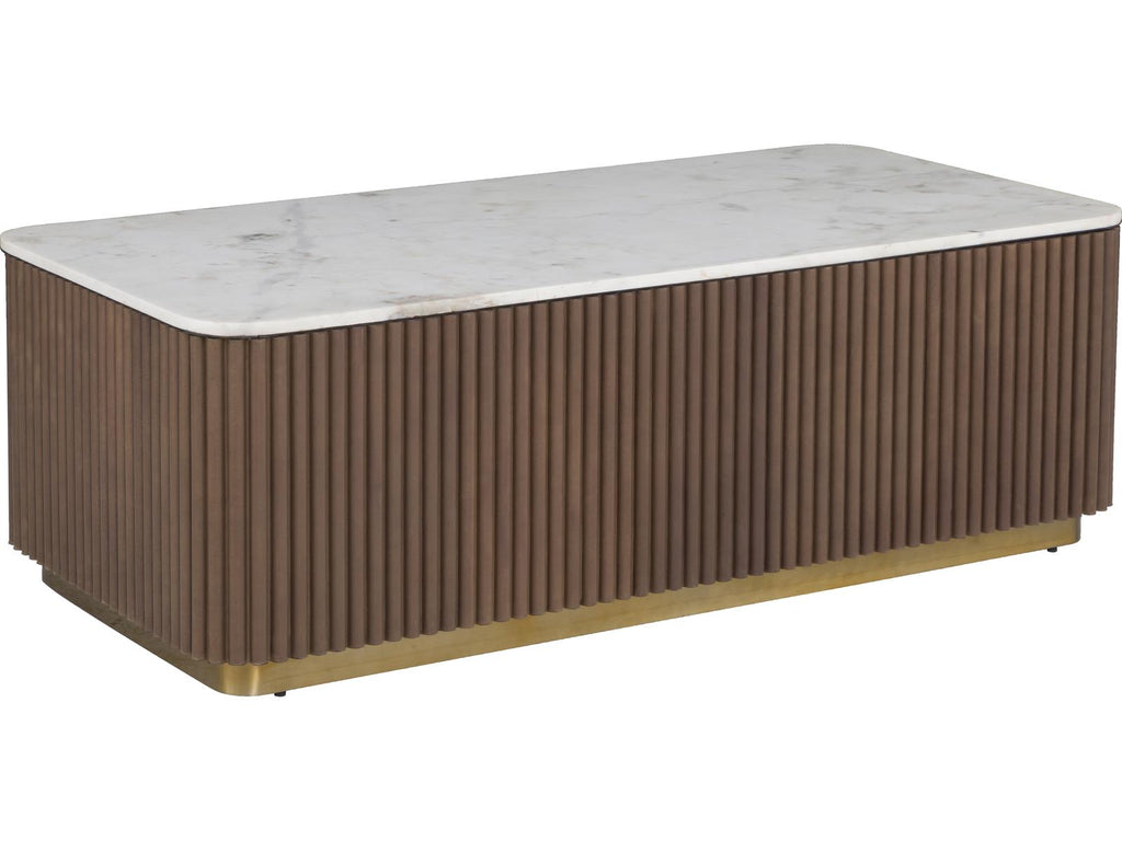 Dimitri Rectangular Marble Coffee Table